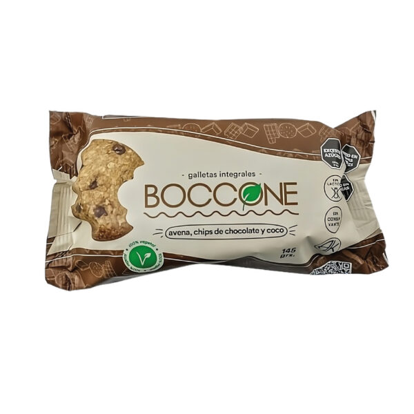 Cookies de avena, chips de chocolate y coco